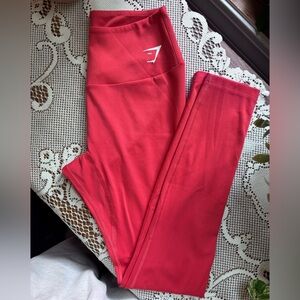 Red Gymshark Leggings